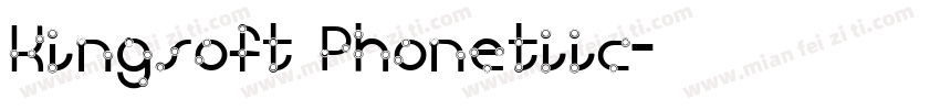 Kingsoft Phonetiic字体转换